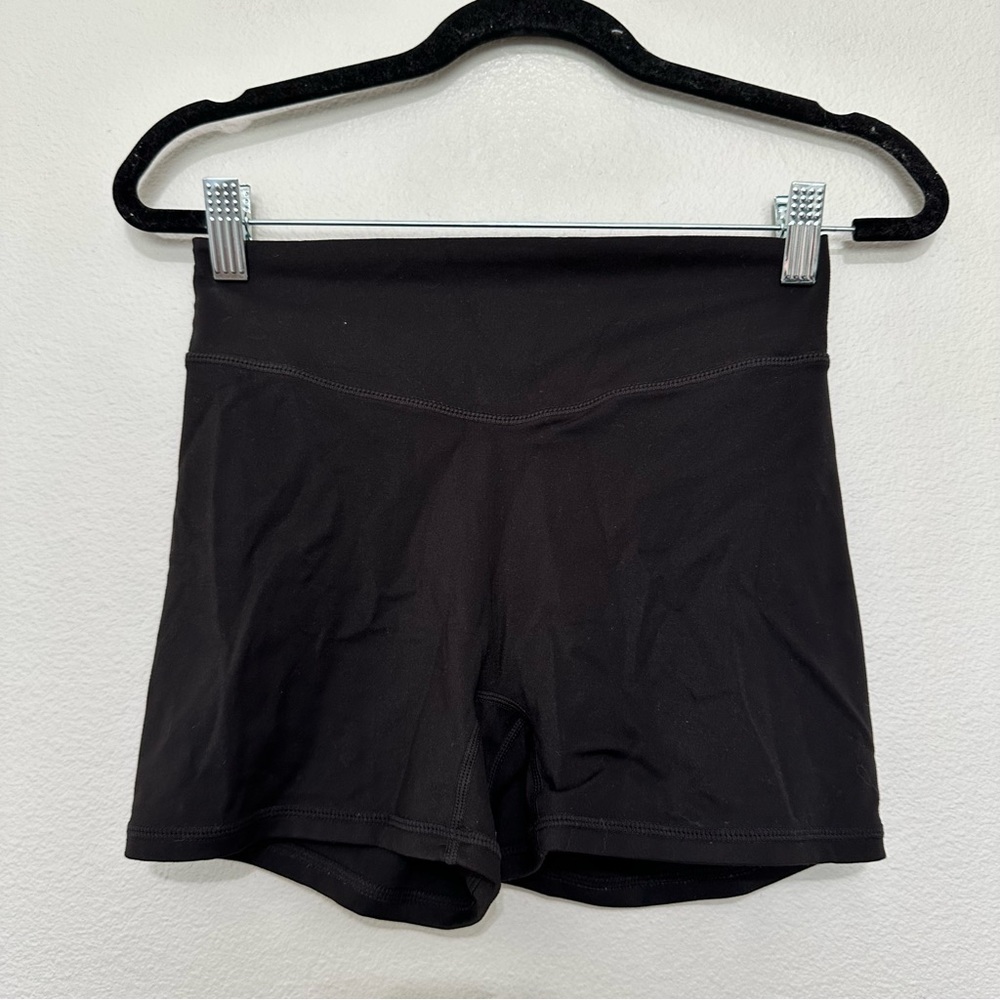 Balance athletica women’s black compression booty gym shorts size S Smal…